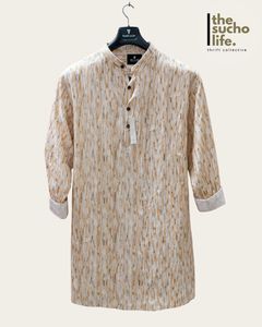 Stylish Patterned Men's Kurta | 4XL