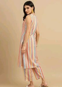 Striped Kurta Set - Women's Ethnic Wear