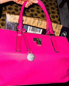 Hot Pink Satchel Bag