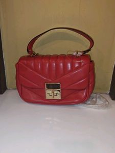 Red Quilted Handbag