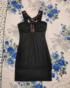 Y2K 20s Hollywood Black Sequin Party Dress