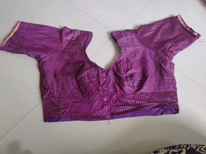 Purple  Saree