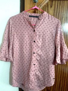 Pink Polka Dot Blouse