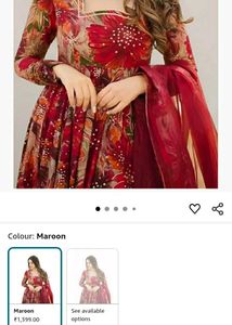 Anarkali Kurti With Dupatta & Free Delivery