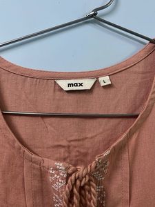 Dusty Rose Embroidered Dress
