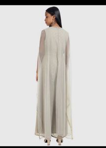 Pearl cape Dupatta attach jumpsuit