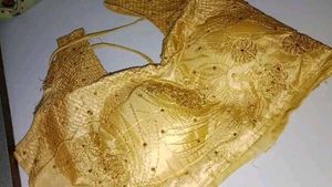 Embroidered Golden Blouse