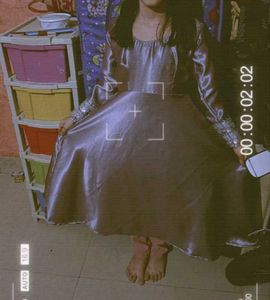 Lavender Colour Gown Full Sleeve
