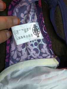 Patterned Purple big 🖤 Bra