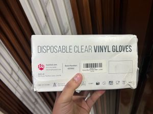 Clear Vinyl Gloves - XL, 100 Count