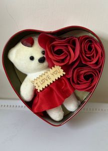 Red Heart-Shaped Tin