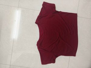 Red crop top
