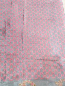 Light Pink Satin Saree