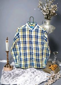 Blue Check Shirt - Full Sleeves