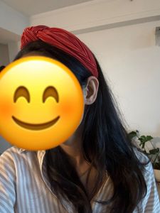 Orange Pleated Hairband