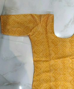 Yellow Printed Kurta