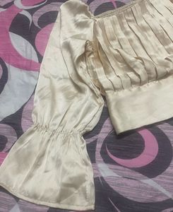 Satin Cute Crop Top