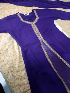 Purple Kurta Set