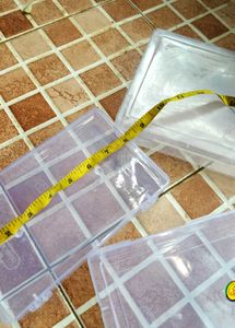 Set Of 3 Plastic Organiser