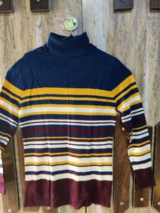 Turtle Neck Woolen Tshirt