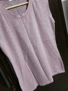 Women Pink Sleeveless Tank Top