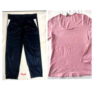 Bottomwear And Pink Top