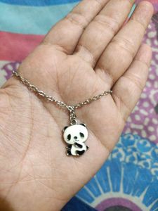 Cute Panda Chain Pendant (Silver)