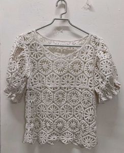 Crochet Knit Top