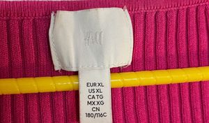 Hot Pink Ribbed Knit Top