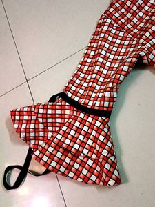 Red &amp; White Checkered Top