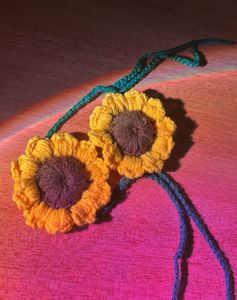 Cute Crochet Sunflowers