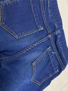 Kids Blue Jeans Slim Fitted(7 To 8)festive Offer