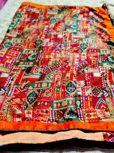 Swap Avilable Colorful Patchwork Kimono Saree 2