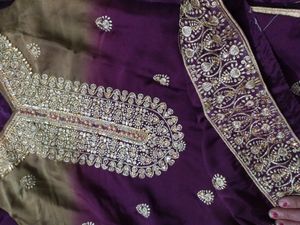 Beautiful Double Shaded Salwar Suit With Lining