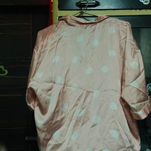 Pink Polka Dot shirt nightwear
