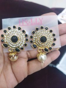 Elegant black Beaded Jewellery Set
