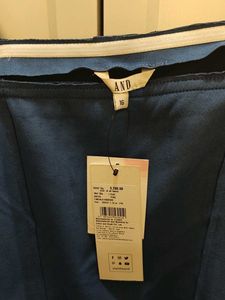 Blue Square Neck Mini Dress