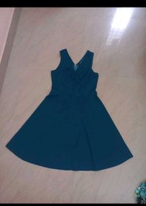 Deep neck  mini Dress