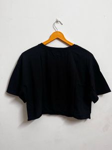 Black Crop Tshirt