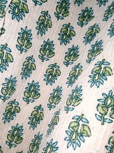 Green Print Cotton Kurti