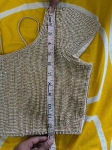 Royal Blue Saree with stiched heavy blouse