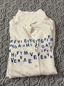 White Shirt with Print