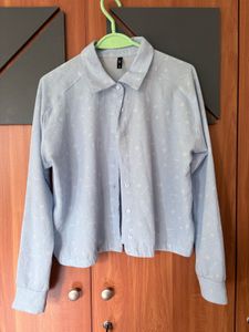 Light Blue Printed Shirt