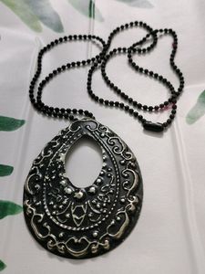 Black Metal Chain Long