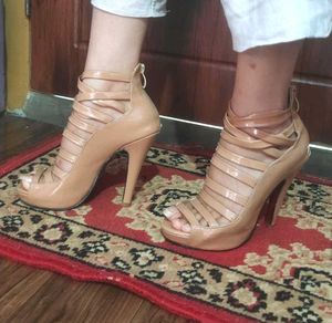 Nude Strappy Heels