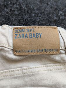 Original Zara Baby Boy Beige Jeans (9-12 Months)