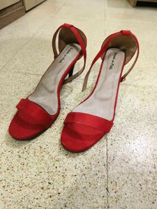 Red Strappy Heels