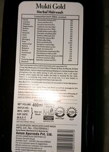 Mukti Gold Herbal Hair Wash&amp; Phillauri Hairoil