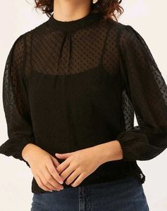 Elegant Black Full sleeve top
