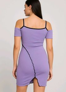 Lilac Bodycon Mini Dress